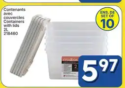 Rossy Containers with lids offer