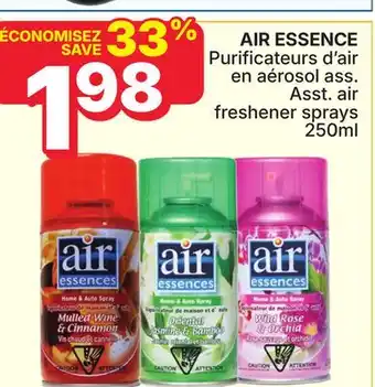Rossy AIR ESSENCE Asst. air freshener sprays offer