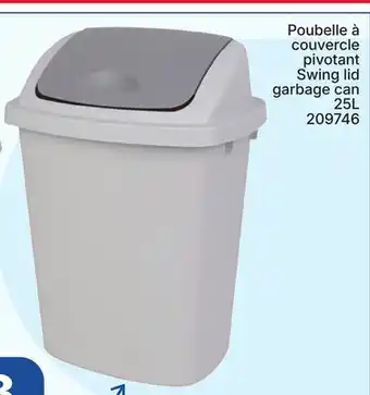 Rossy Swing lid garbage can offer