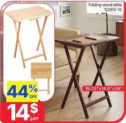 Rossy Folding wood table offer