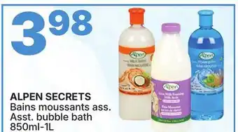 Rossy ALPEN SECRETS Asst. bubble bath offer