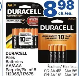 Rossy DURACELL Piles Batteries offer