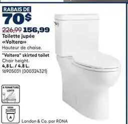 RONA Voltera skirted toilet offer