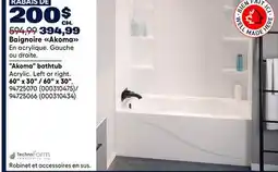 RONA TECHNOFORM Akoma bathtub 60 x 30 offer