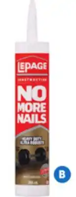 RONA Lepage No More Nails construction adhesives Heavy duty, 266-ml offer