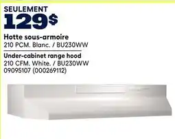 RONA Broan Under-cabinet range hood offer