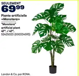 RONA Monstera artificial plant 47 offer