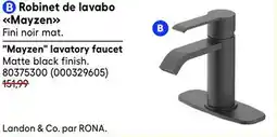 RONA Mayzen lavatory faucet offer