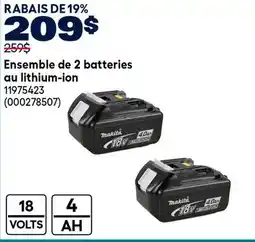 RONA Ensemble de 2 batteries au lithium-ion offer