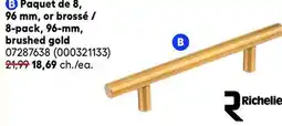 RONA Richelieu 8-pack, 96-mm, brushed gold offer