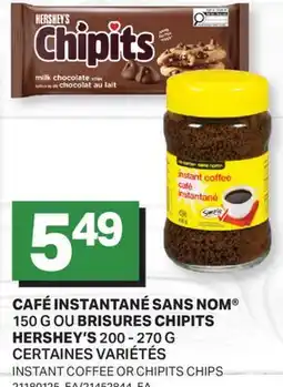 L'Intermarché CAFÉ INSTANTANÉ, 150 G OU BRISURES CHIPITS, 200-270G | INSTANT COFFEE OR CHIPITS CHIPS offer