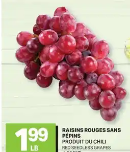 L'Intermarché RAISINS ROUGES SANS PÉPINS | RED SEEDLESS GRAPES offer