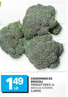 L'Intermarché COURONNES DE BROCOLI | BROCCOLI CROWNS offer