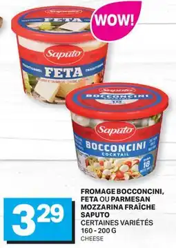 L'Intermarché FROMAGE BOCCONCINI, FETA OU PARMESAN MOZZARINA FRAÎCHE | CHEESE, 160 offer