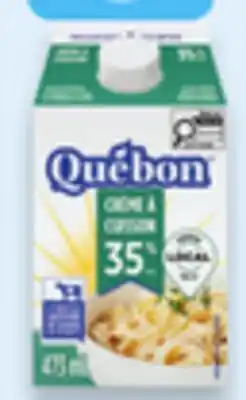 Walmart Québon 10% 1 L or 35% 473 mL cream offer