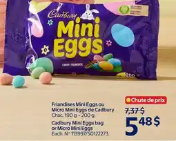 Walmart Cadbury Mini Eggs bag or Micro Mini Eggs offer