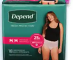 Walmart Depend incontinence products offer