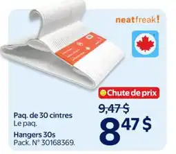 Walmart Hangers 30s offer