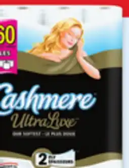 Walmart Cashmere bathroom tissue 30 = 62, 253 sheets per roll or UltraLuxe 20 = 60, 198 sheets per roll offer