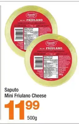 Highland Farms Saputo Mini Friulano Cheese offer