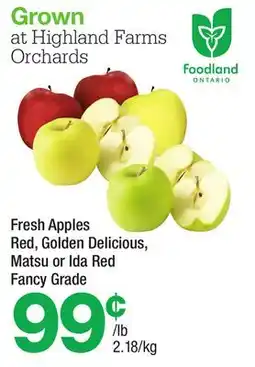 Highland Farms Fresh Apples offer