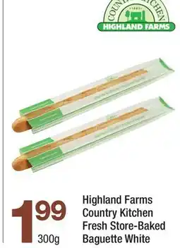 Highland Farms Highland Farms Country Kitchen Fresh Store-Baked Baguette White offer