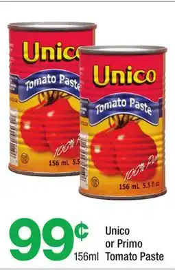 Highland Farms Unico or Primo Tomato Paste offer