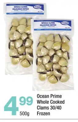 Highland Farms Ocean Prime Whole Cooked Clams 30/40 Frozen offer