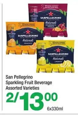 Highland Farms San Pellegrino Sparkling Fruit Beverage Assorted Varieties offer
