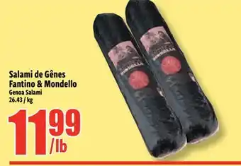 Bonanza Genoa Salami offer