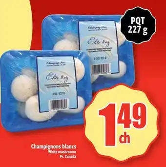 Bonanza Champignons blancs offer