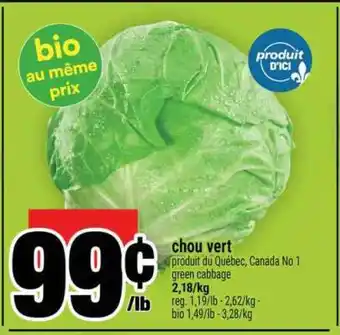 Super C CHOU VERT offer