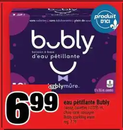 Super C EAU PÉTILLANTE BUBLY offer