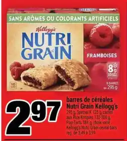 Super C BARRES DE CÉRÉALES NUTRI-GRAIN KELLOGG'S offer
