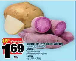 Super C pommes de terre douces violettes ou jicama offer