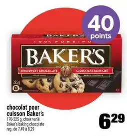 Super C chocolat pour cuisson Baker's offer