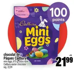 Super C chocolat de Pâques Cadbury offer