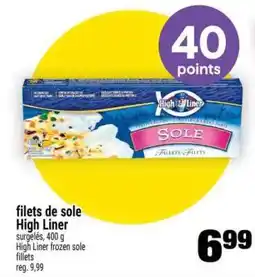Super C filets de sole High Liner offer