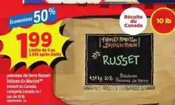 Maxi POMMES DE TERRE RUSSET DÉLICES DU MARCHÉ offer