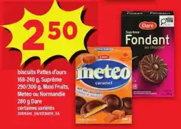 Maxi biscuits Pattes d'ours, Suprême, Maxi Fruits, Meteo ou Normandie offer