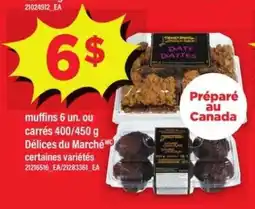 Maxi muffins 6 un. ou carrés 400/450 g offer