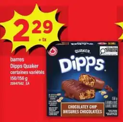 Maxi barres Dipps Quaker offer