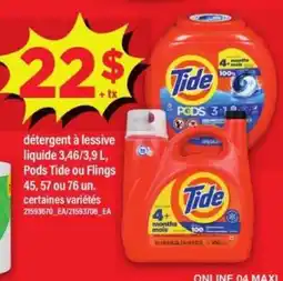 Maxi Tide offer