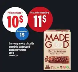 Maxi MadeGood Barres granola offer