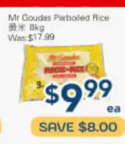 Oceans Fresh Food Market Mr Goudas Parboiled Rice offer
