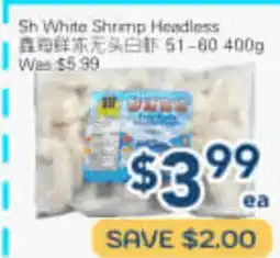 Oceans Fresh Food Market Sh White Shrimp Headless offer