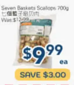 Oceans Fresh Food Market Seven Baskets Scallops offer