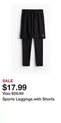 H&M Sports Leggings with Shorts offer