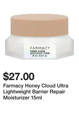 Sephora Farmacy Honey Cloud Ultra Lightweight Barrier Repair Moisturizer offer