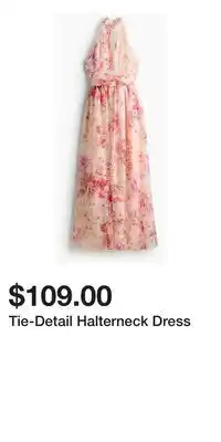 H&M Tie-Detail Halterneck Dress offer